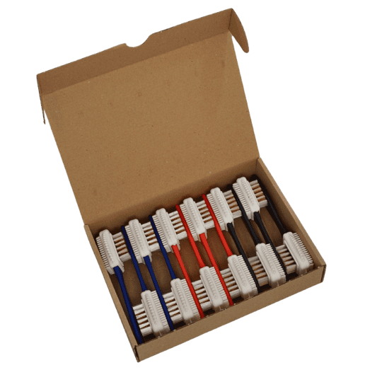 Suede Borstel doosje boven